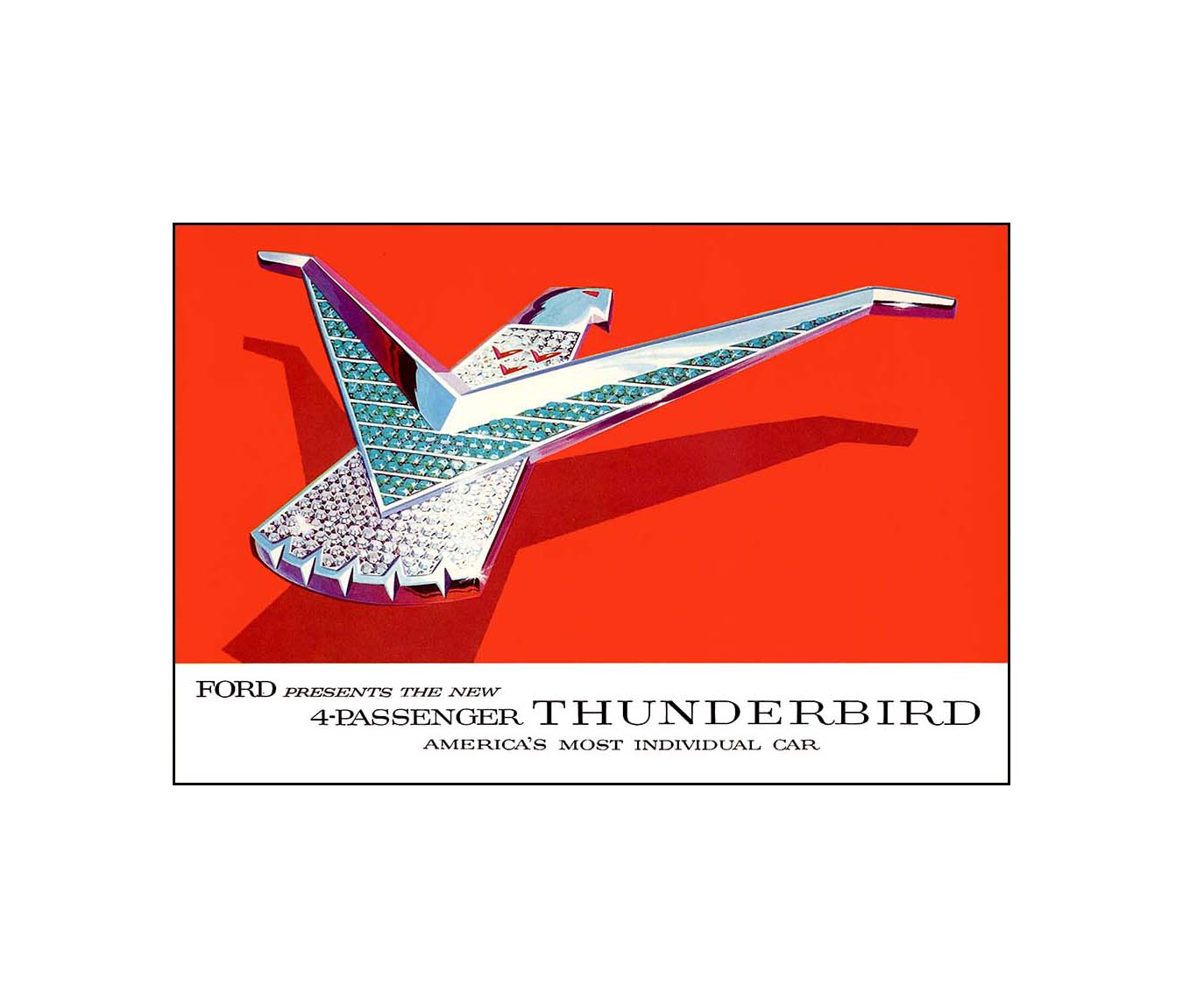 1958 Ford Thunderbird Foldout Brochure OverDrive Magazine